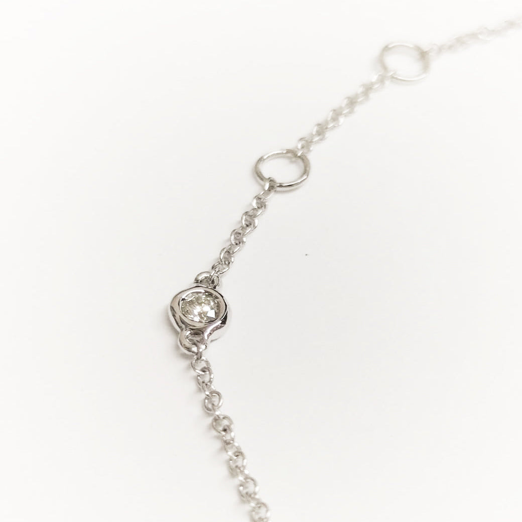 Yardley 5 Diamond 18K White Gold Diamond Bracelet