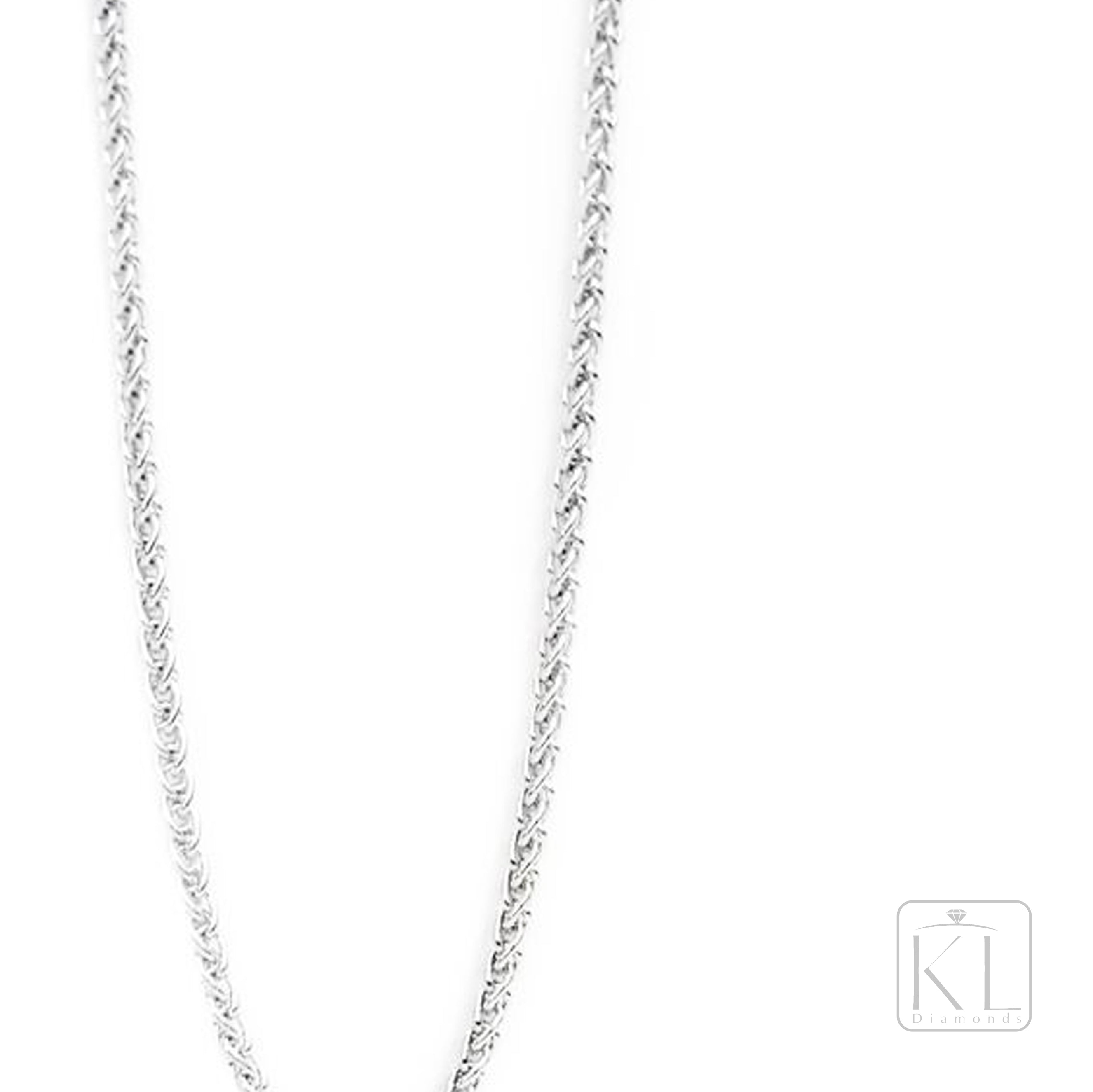 Classic 18ct White Gold Chain - KL Diamonds
