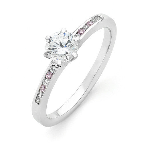 Palma Pink Diamond Engagement Ring - KL Diamonds