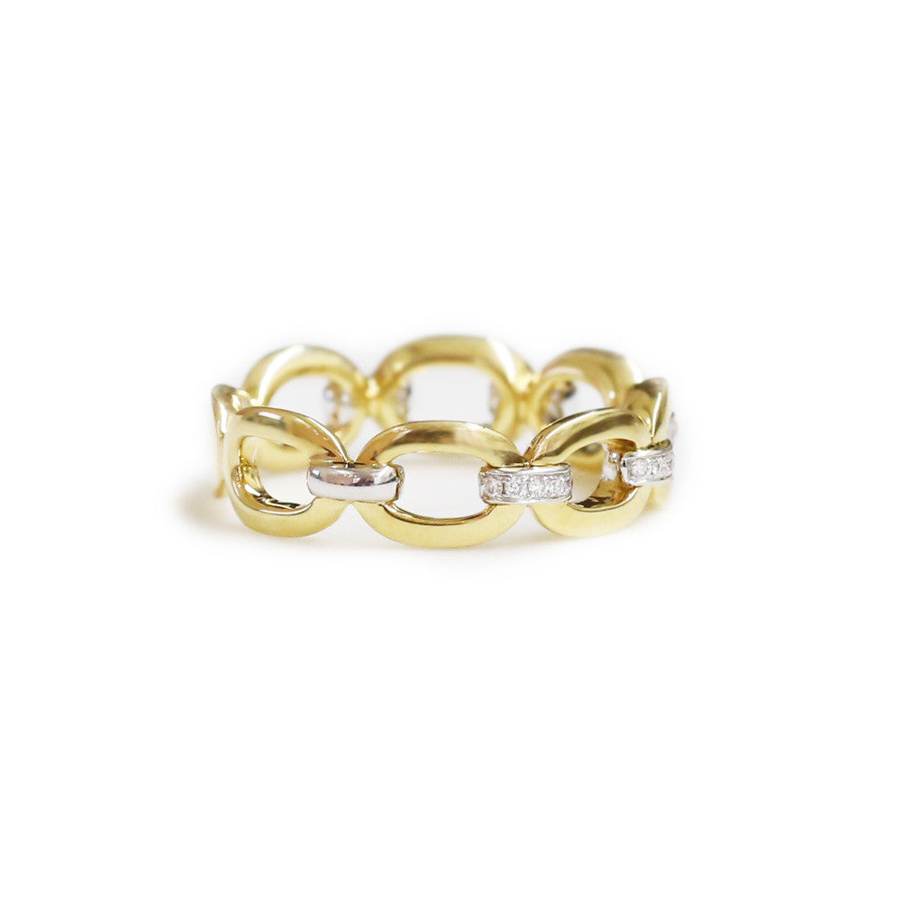 18ct Yellow gold diamond ring - KL Diamonds