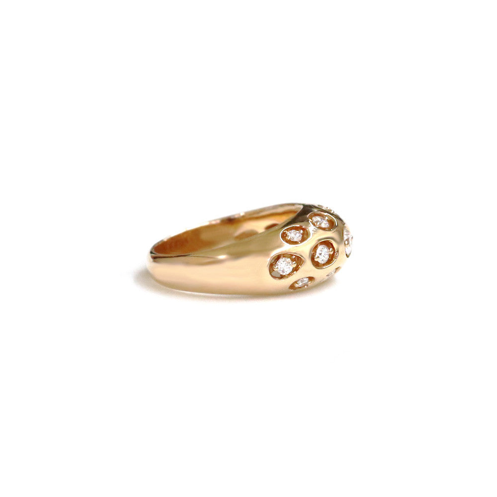 18ct Rose Gold Diamond Ring - KL Diamonds