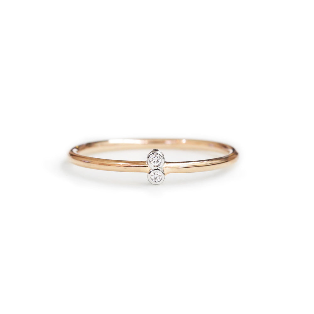 18ct Rose Gold Diamond Ring - KL Diamonds