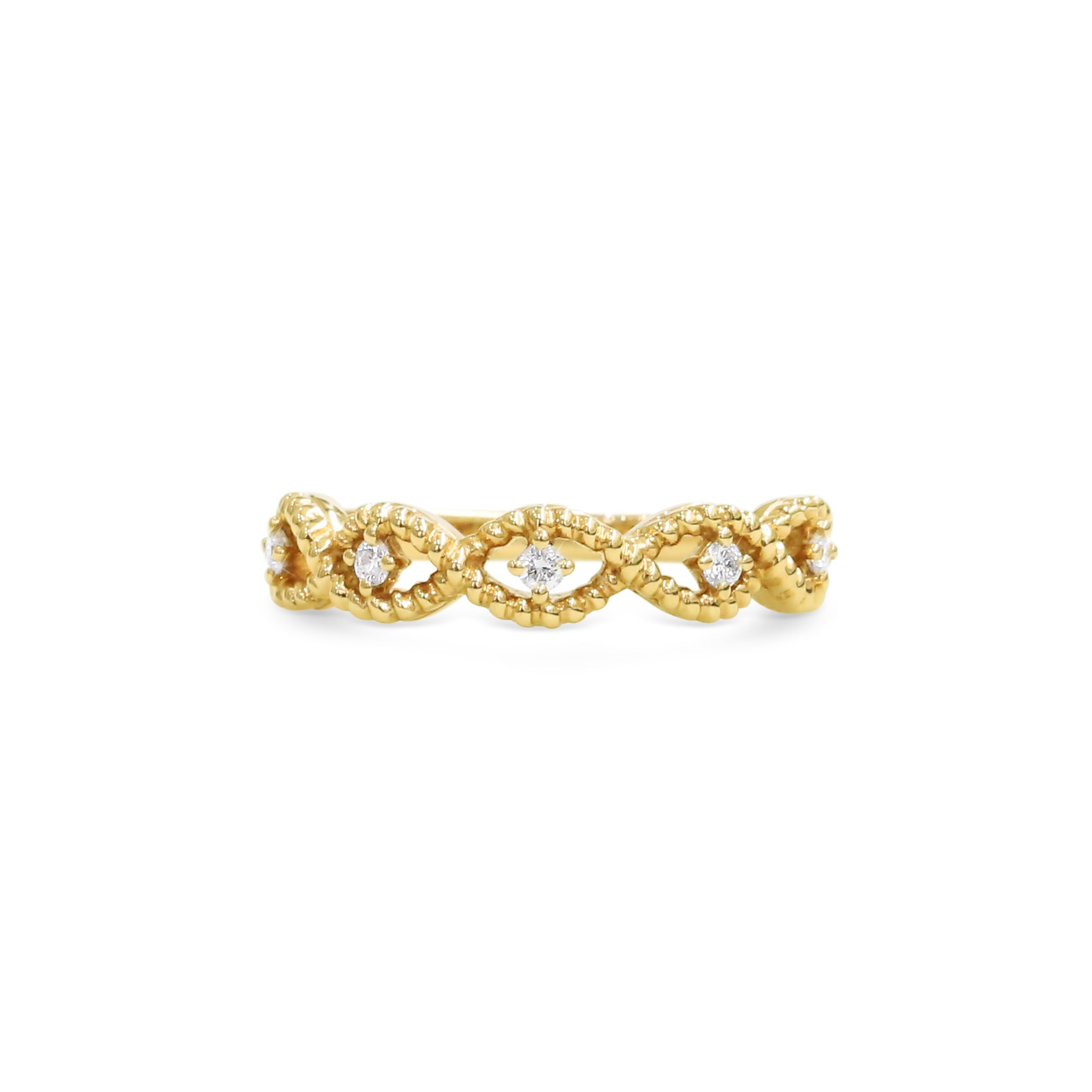 18ct Yellow gold diamond ring - KL Diamonds