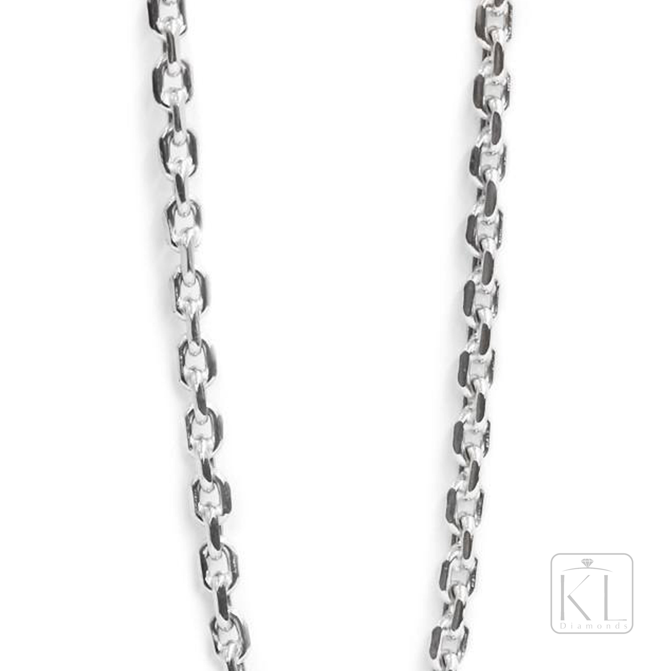 St James 18ct White Gold Chain - KL Diamonds