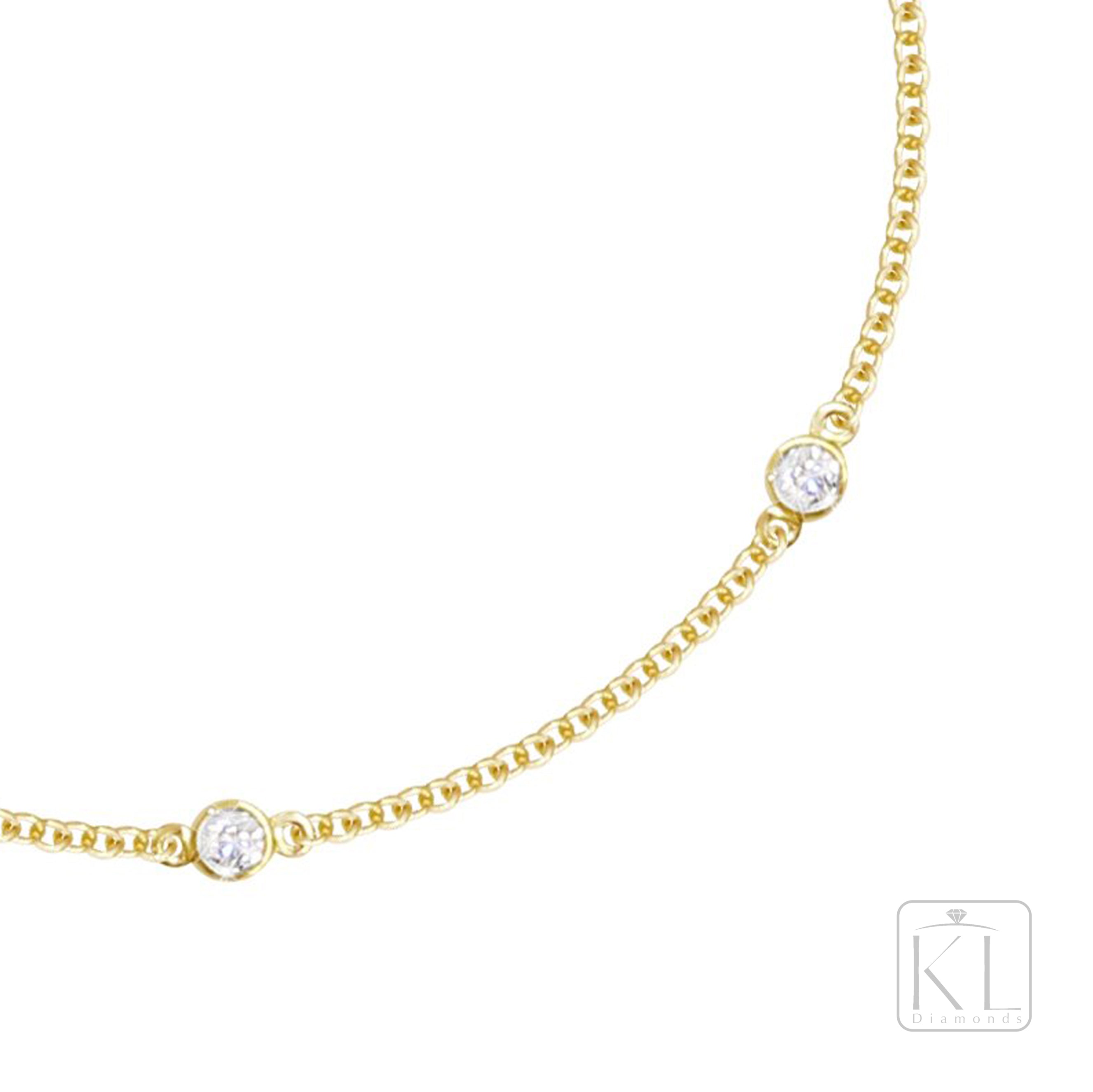 Yardley 18ct Yellow Gold Diamond Bracelet - KL Diamonds