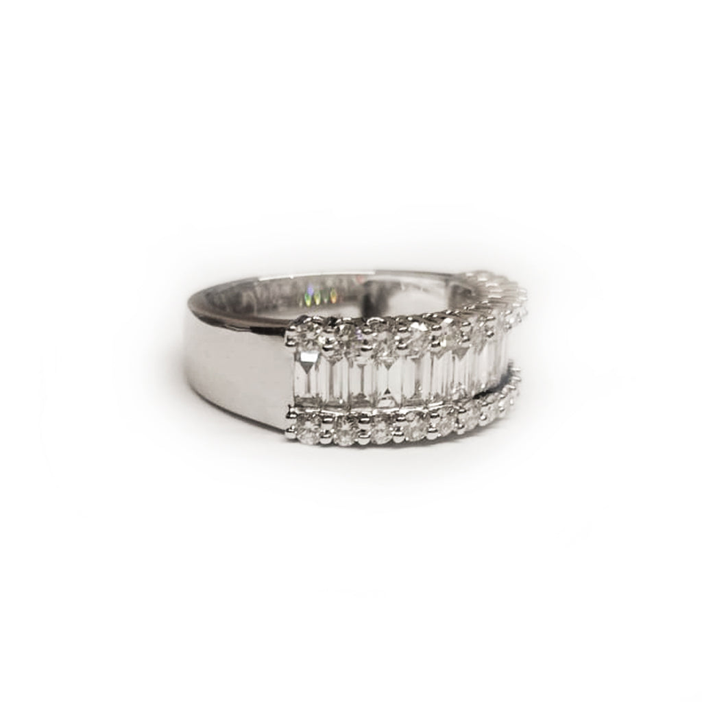 18K White Gold & Diamond Wynyard Dress Ring