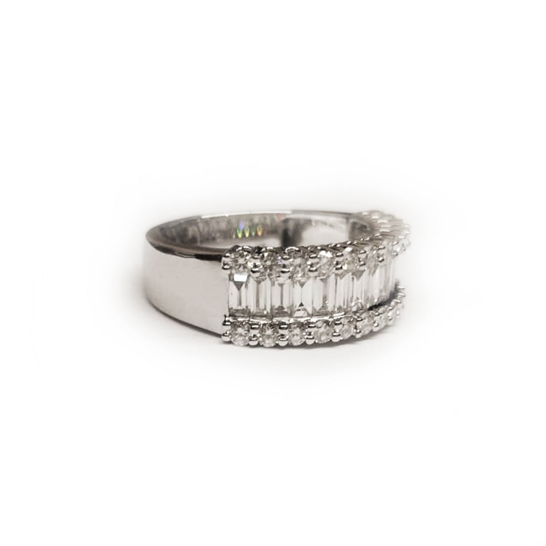 18K White Gold & Diamond Wynyard Dress Ring