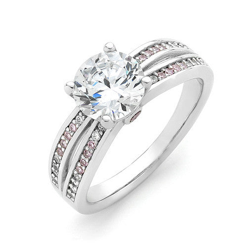 Passion Pink Diamond Engagement Ring - KL Diamonds