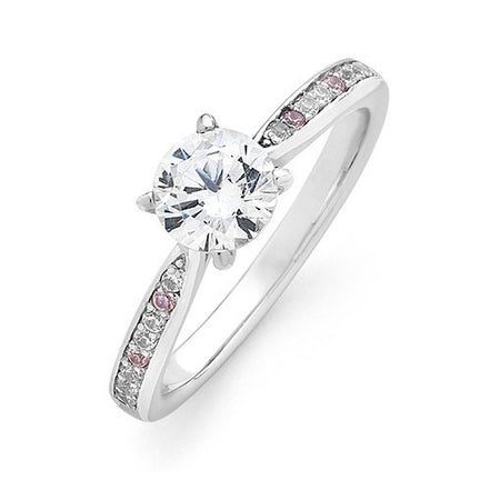 Parlina Pink Diamond Engagement Ring - KL Diamonds