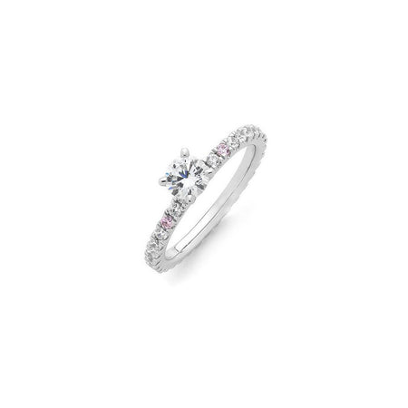 Penney Pink Diamond Engagement Ring - KL Diamonds