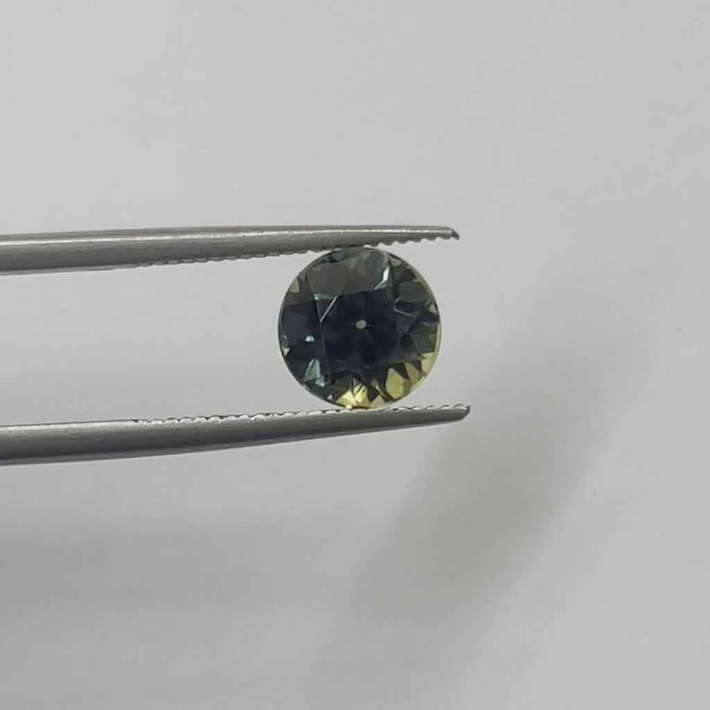 2ct Australian Parti Sapphire Round Cut