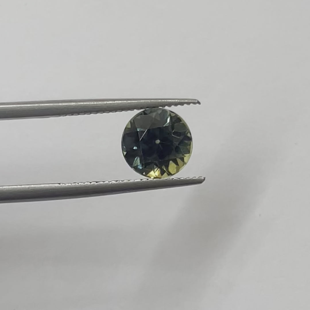 2ct Australian Parti Sapphire Round Cut