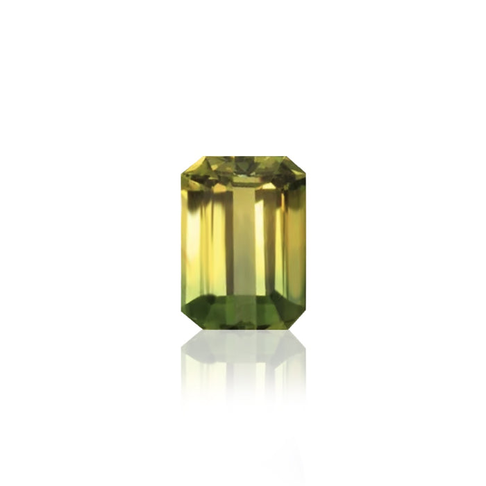 .41ct Australian Yellow/Blue Parti Sapphire Emerald Cut