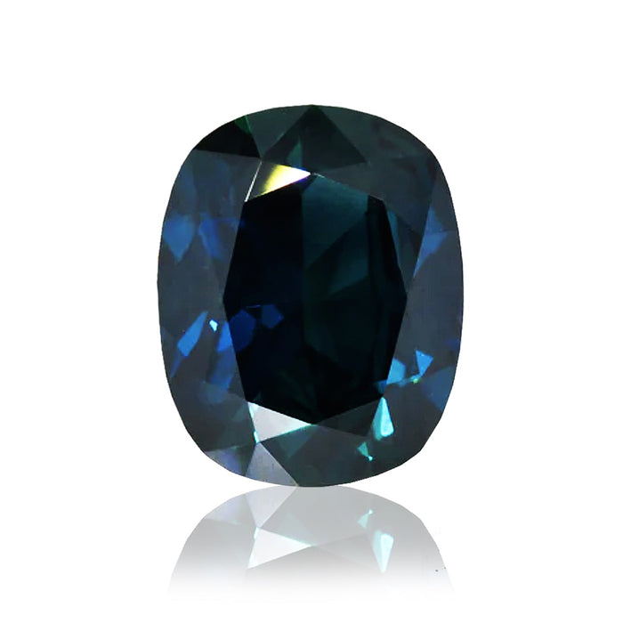 2.63ct Australian Green/Blue Sapphire Cushion Cut