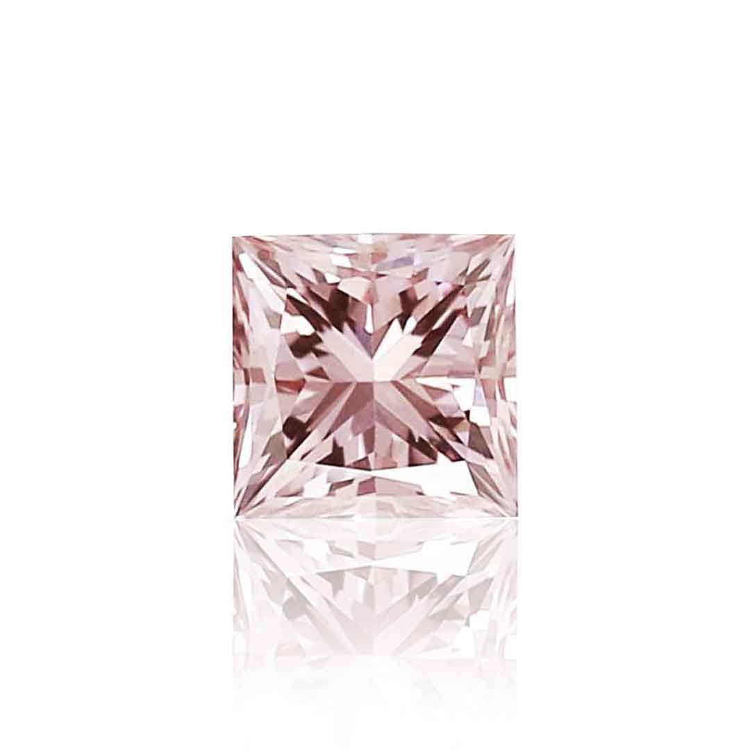 .10ct Authentic Australian Pink Princess Cut Diamond - 7PR