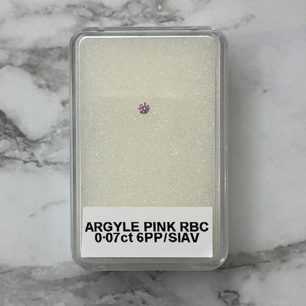 .07ct Authentic Australian Pink Diamond - 6PP