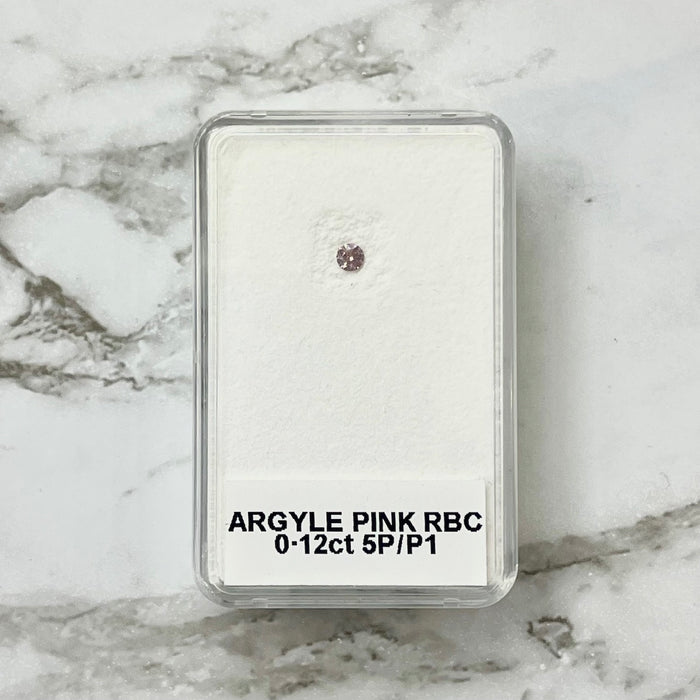 .12ct Authentic Australian Pink Argyle Diamond - 5P