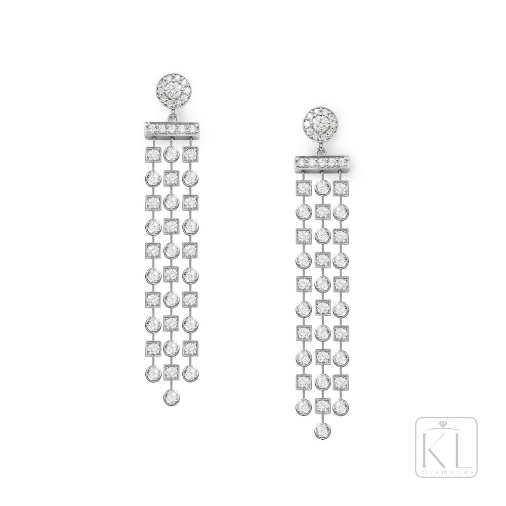 White on sale chandelier earrings