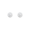 18ct White gold diamond studs - KL Diamonds
