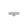 Unwavering Loyalty Cubic Zirconia Pink Diamond Engagement Ring