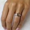 18ct White gold Marquise cut diamond engagement ring - KL Diamonds
