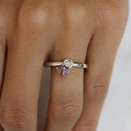 Primrose Pink Diamond Ring - KL Diamonds