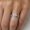 18ct White gold diamond engagement ring - KL Diamonds
