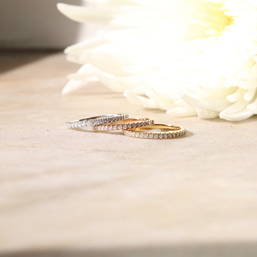 18ct Rose Gold Diamond Ring - KL Diamonds