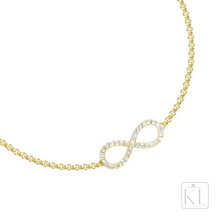 Infinite 18ct Yellow Gold Diamond Bracelet - KL Diamonds
