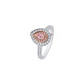 Pearlina Pink Diamond Engagement Ring - KL Diamonds