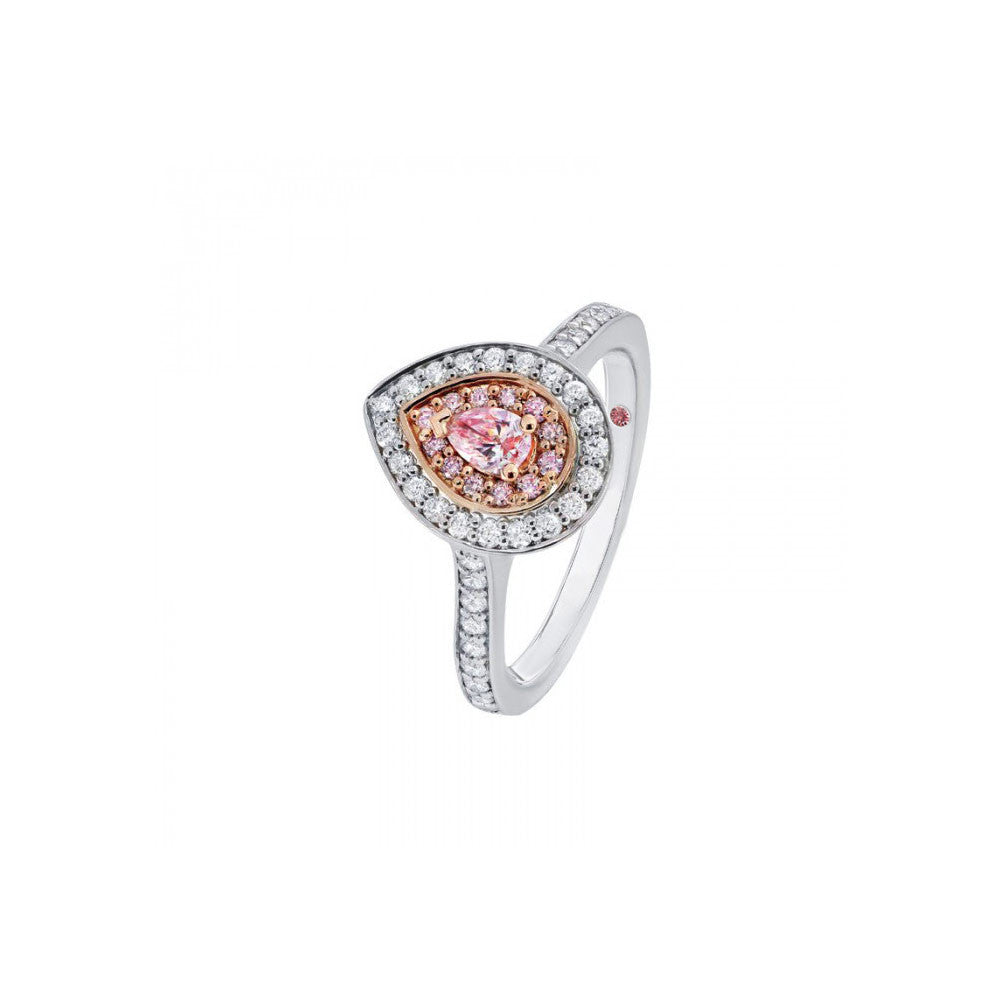 Pearlina Pink Diamond Engagement Ring - KL Diamonds