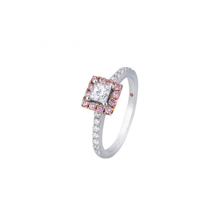 Pilar Pink Diamond Engagement Ring - KL Diamonds