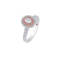 Perri Pink Diamond Oval Engagement Ring - KL Diamonds