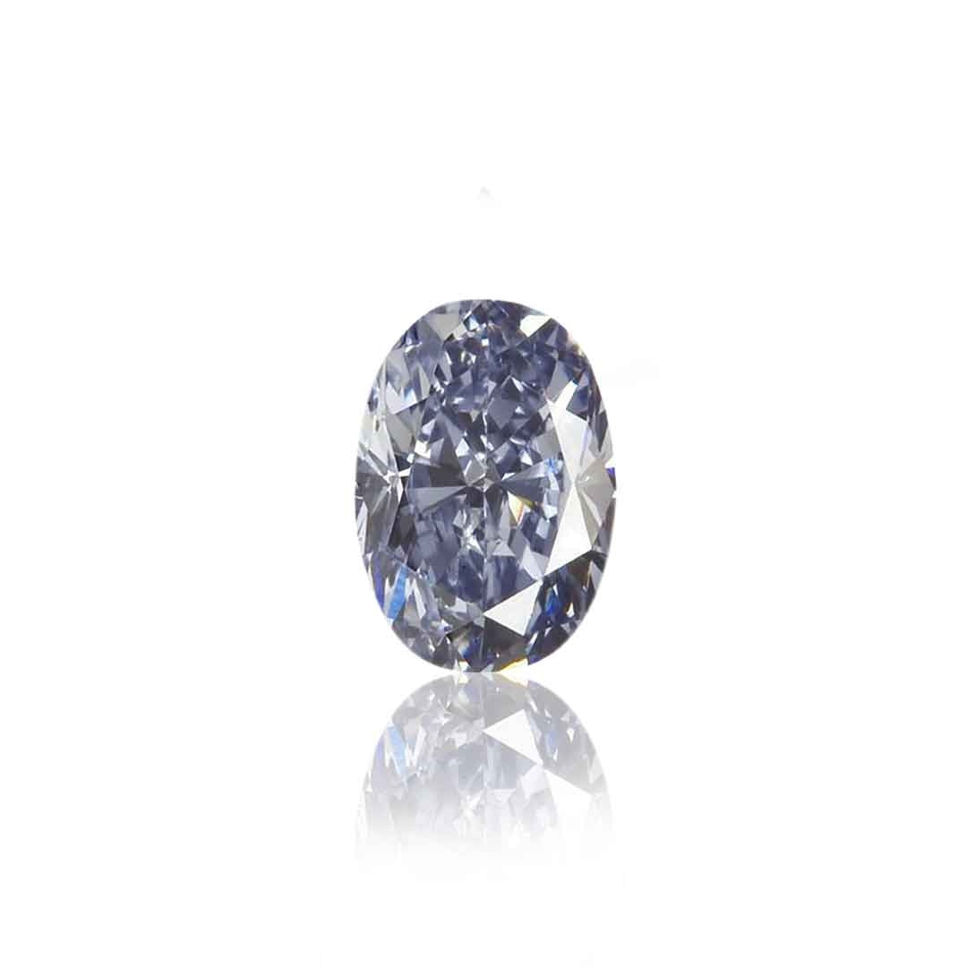 .06ct Authentic Australian Blue Oval Cut Diamond - BL2