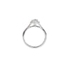 Oval shape diamond halo engagement ring - KL Diamonds