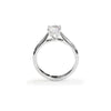 Solitaire round brilliant cut diamond engagement ring - KL Diamonds