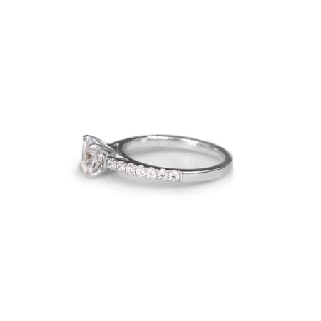Round brilliant cut diamond engagement ring - KL Diamonds