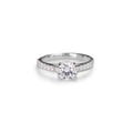 Round brilliant cut diamond engagement ring - KL Diamonds