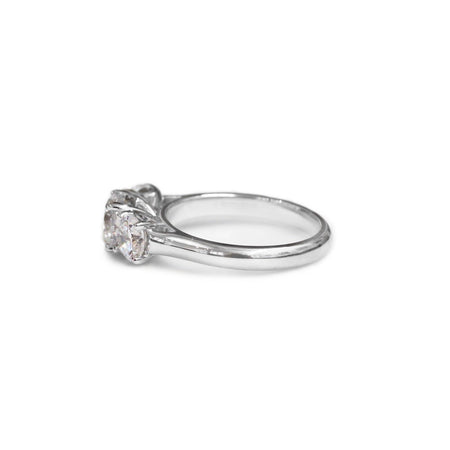 Trilogy diamond engagement ring - KL Diamonds