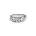 Trilogy diamond engagement ring - KL Diamonds