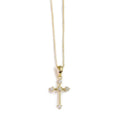 18ct Yellow gold diamond cross - KL Diamonds