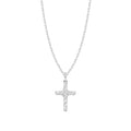 18ct White Gold Diamond Cross - KL Diamonds