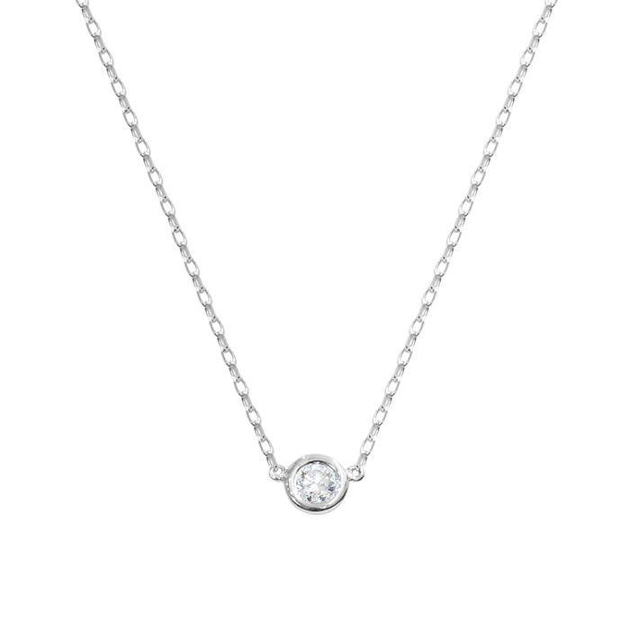 18ct White gold diamond necklace - KL Diamonds
