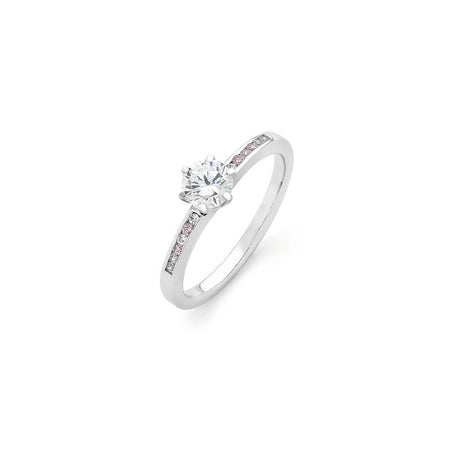 Palma Pink Diamond Engagement Ring - KL Diamonds