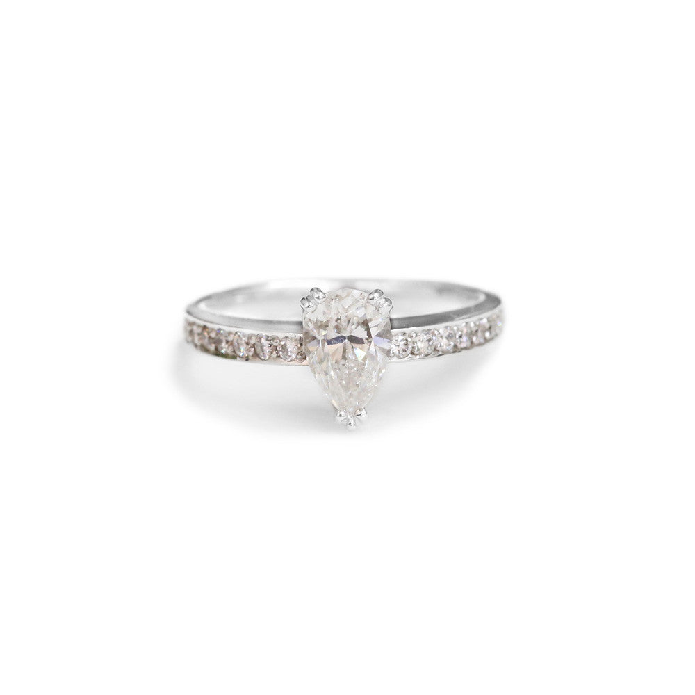 Pear Shape Engagement Ring - KL Diamonds