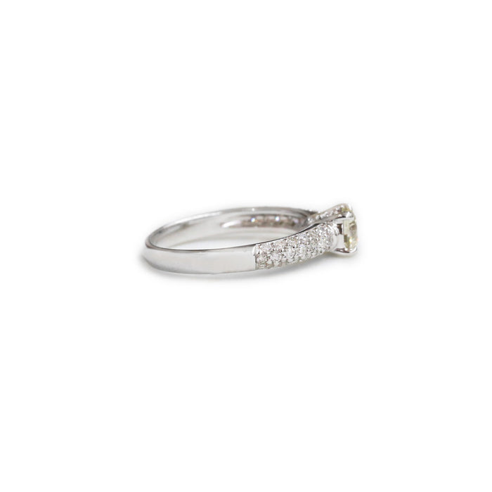 18ct White Gold Diamond Engagement Ring - KL Diamonds