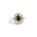 18ct Two tone cognac diamond ring - KL Diamonds