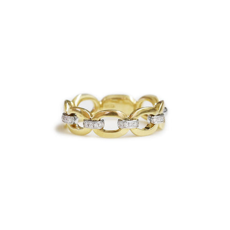 18ct Yellow gold diamond ring - KL Diamonds