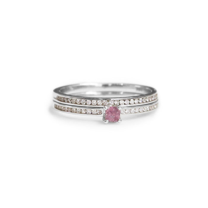 Permelia Pink Diamond Engagement Ring - KL Diamonds