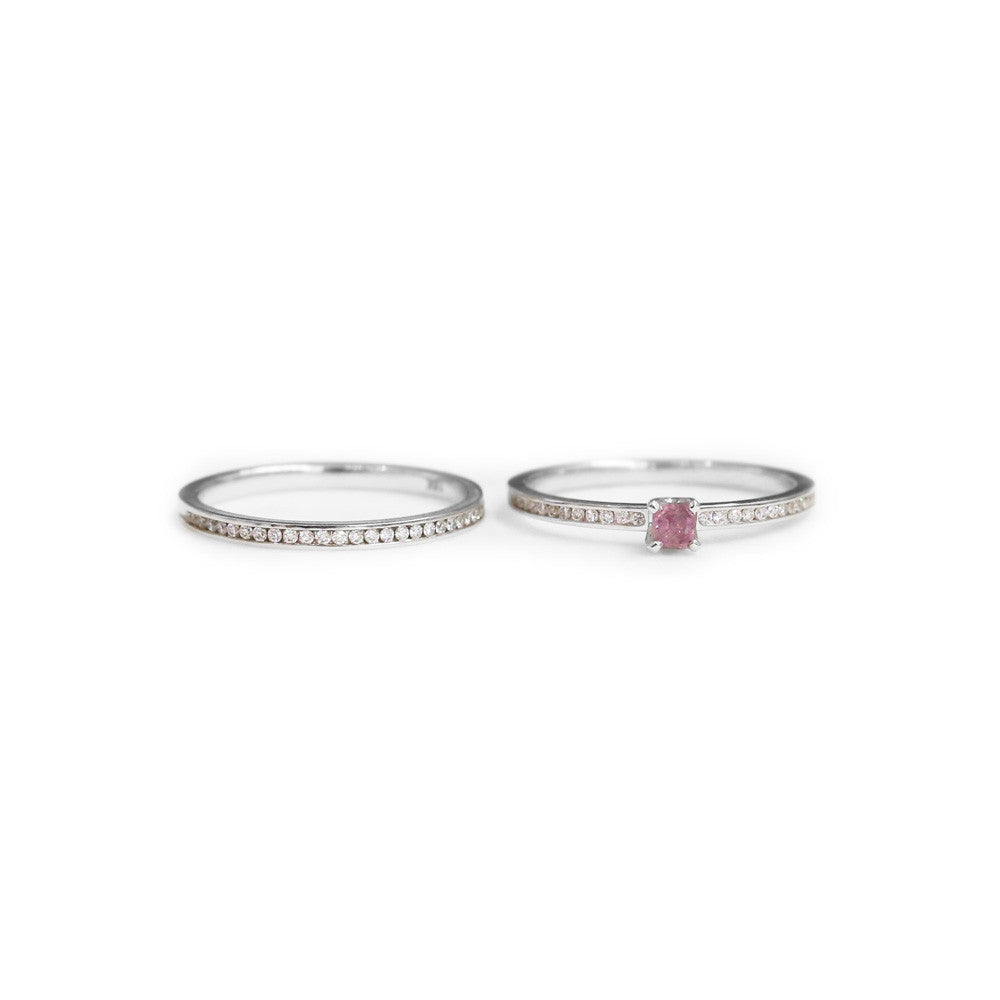 Permelia Pink Diamond Engagement Ring - KL Diamonds